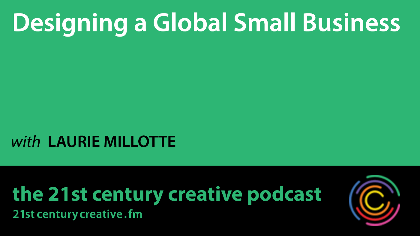 Episode 4 title graphic: Designing a Global Small Business with Laurie Millotte