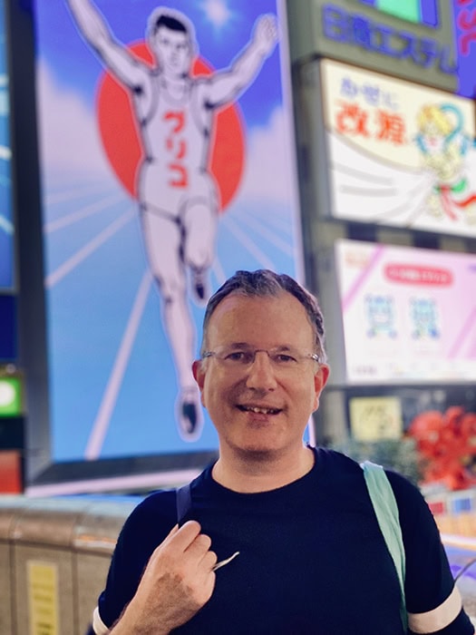 Mark McGuinness in Osaka, Japan