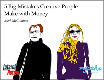 Ebook cover: 5 Big Mistakes Creative People Make with Money