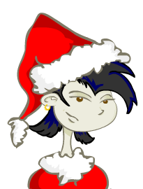 Marla in Santa outfit