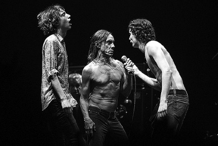 Iggy Pop with fans