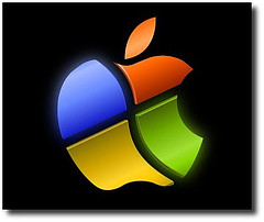 Logo: cross between Windows Vista and Apple