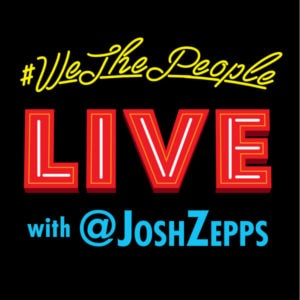 Logo of Josh's podcast We the People Live